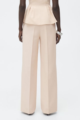 Pantalon droit costume - Nude