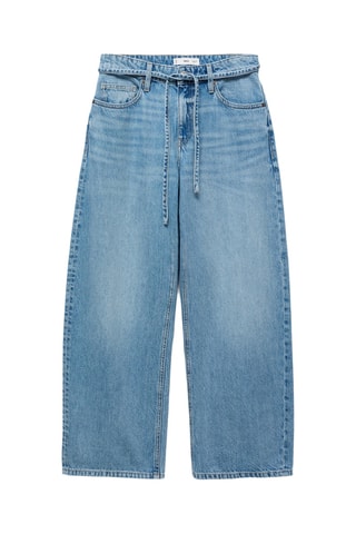 Jean ballon ceinture - Bleu