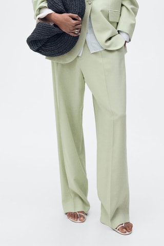 Pantalon de tailleur droit - Vert
