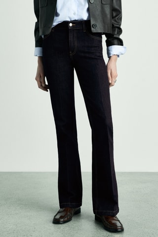 Jean flare rinse wash - Bleu