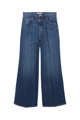 Jean wideleg taille haute - Bleu marine