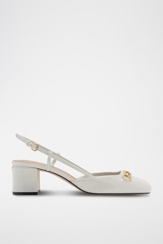 Chaussures talon maillons - Blanc