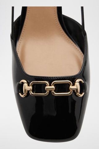Chaussures talon maillons - Noir