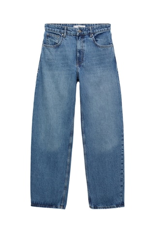 Jean balloon taille normale - Bleu