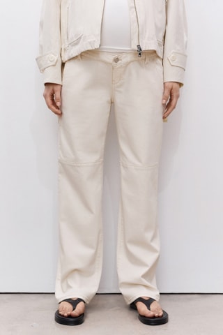 Jean de grossesse wideleg - Ecru