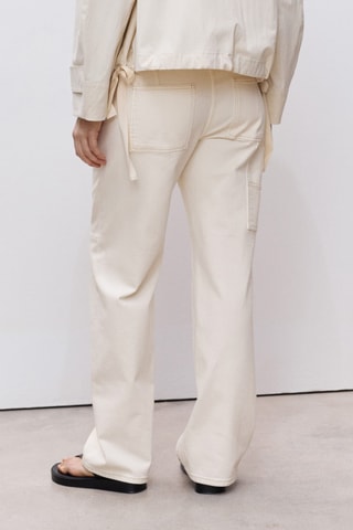 Jean de grossesse wideleg - Ecru