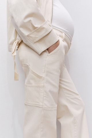 Jean de grossesse wideleg - Ecru