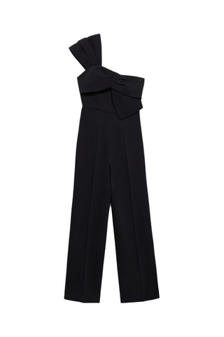 Combinaison col drapé - Noir