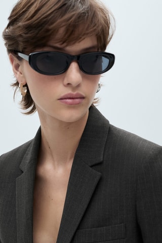 Blazer costume rayures tennis - Gris foncé