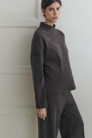 Pantalon en velours côtelé prémaman - Gris foncé