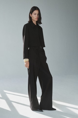 Pantalon de costume droit noeud - Noir