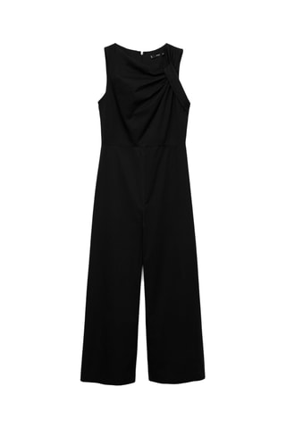 Combinaison jupe-culotte col bénitier - Noir
