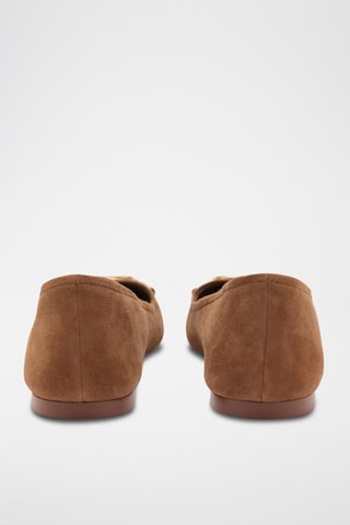 Ballerines cuir maillons - Marron