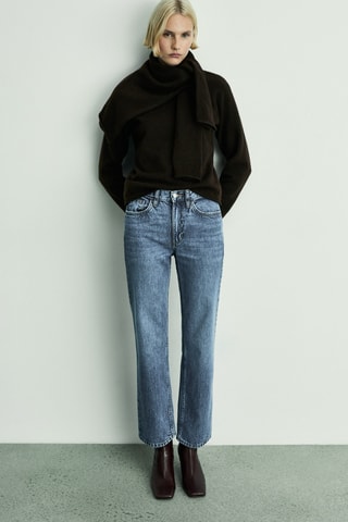 Matilda medium-rise straight-fit jeans - Bleu marine