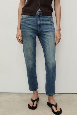 Jean Mom2000 mom taille haute - Bleu foncé