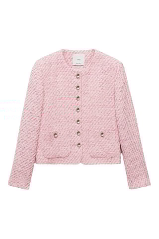 Veste tweed cintréeVeste tweed cintrée - Rose