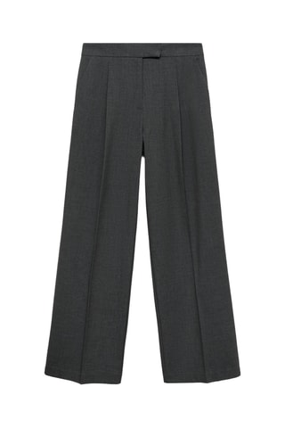 Pantalon de tailleur droit - Gris