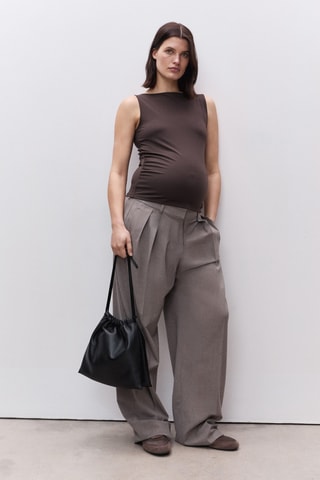 Hauts froncés prémaman - Chocolat