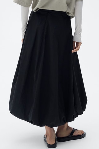 Jupe midi ballon - Noir