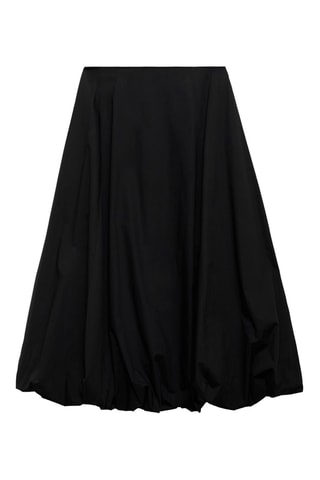 Jupe midi ballon - Noir