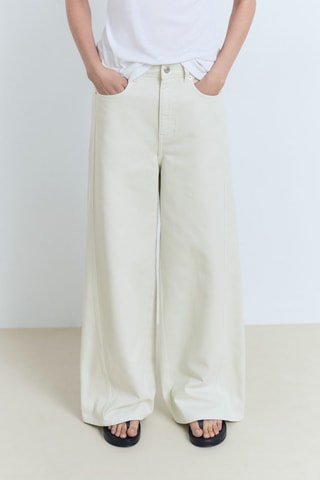 Jean wideleg taille normale - Vert