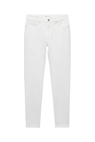 Jean skinny taille normale - Blanc