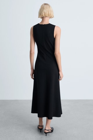 Robe midi évasée - Noir