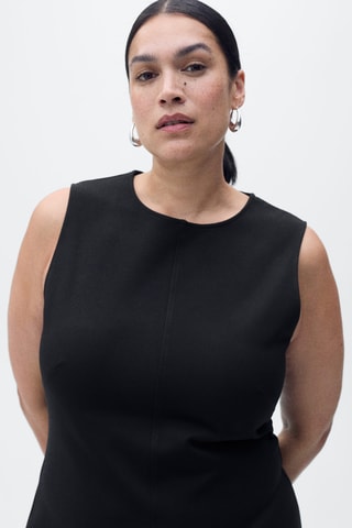 Robe midi évasée - Noir