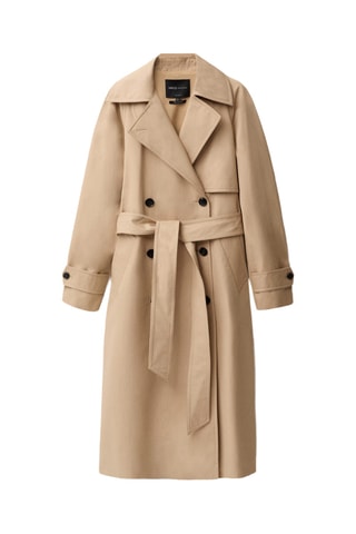 Trench long oversize coton - Beige