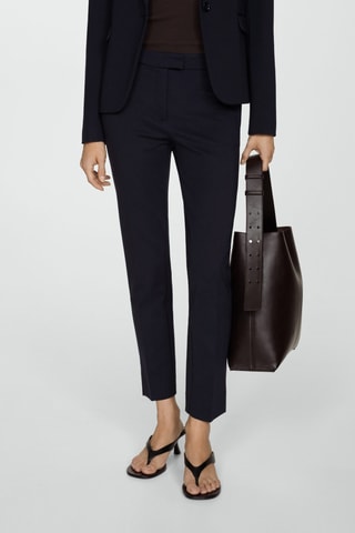 Pantalon 7/8 straight - Bleu marine