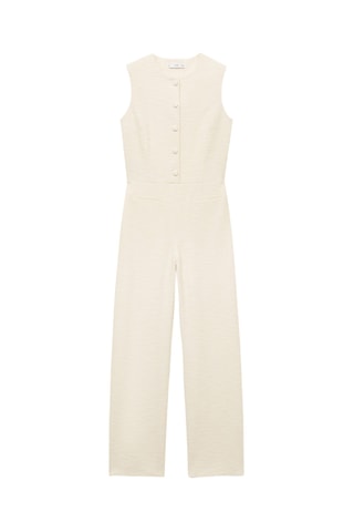 Combinaison tweed boutons - Ecru