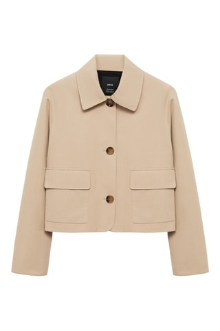 Veste en coton poches - Kaki