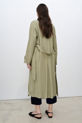 Trench soft ceinture - Kaki