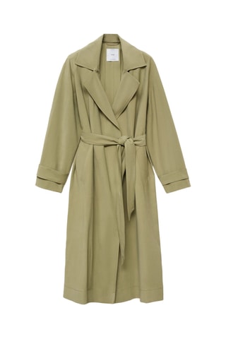 Trench soft ceinture - Kaki