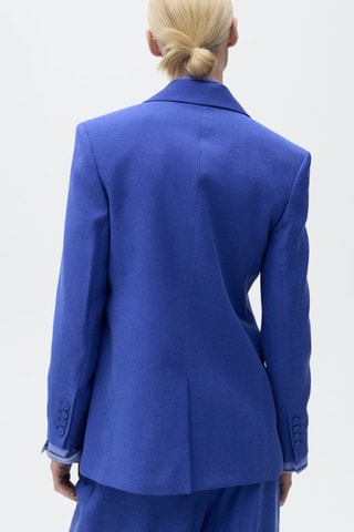 Blazer costume structuré - Bleu