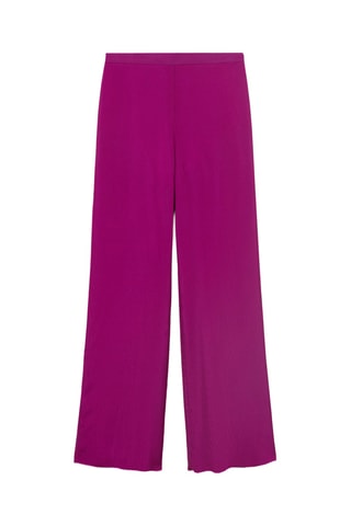 Pantalon droit fluide - Violet