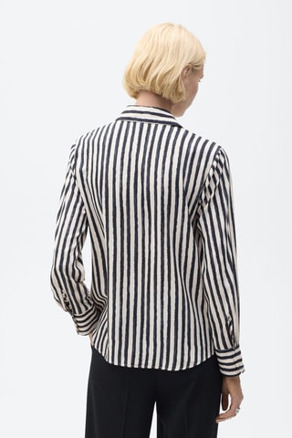 Chemise fluide rayures - Ecru