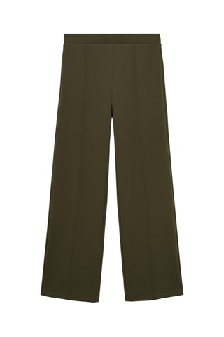 Pantalon droit maille - Kaki