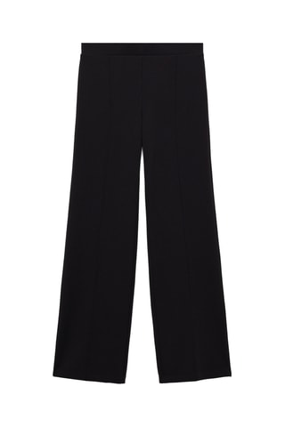 Pantalon droit maille - Noir