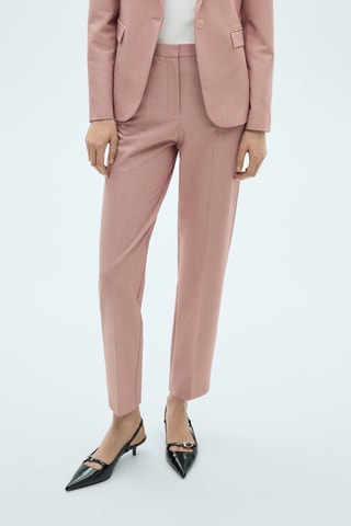 Pantalon droit costume - Rose