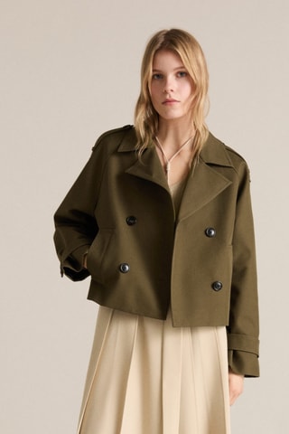 Trench court double boutonnage - Kaki