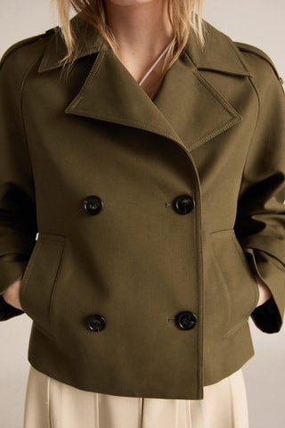 Trench court double boutonnage - Kaki