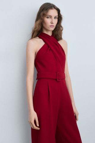 Combinaison cache-coeur ceinture - Bordeaux