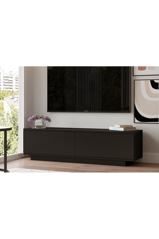 Meuble TV 2 abattants - 140 x 35,5 x 38,2 cm