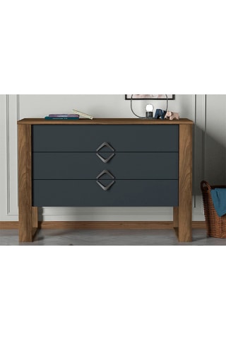 Commode 3 tiroirs - 110 x 76 x 44,8 cm