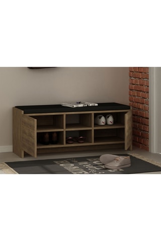 Meuble à chaussures 2 portes - 110 x 43 x 37 cm