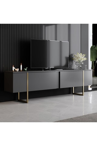 Meuble TV 2 abattants - 180 x 30 x 50 cm