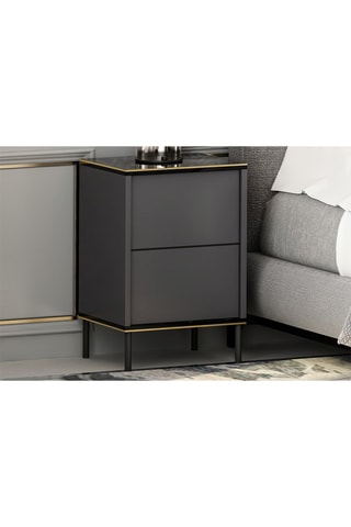 Table de chevet 1 porte - 40 x 60 x 35 cm