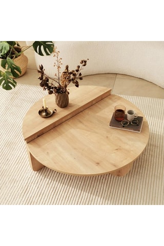 Table basse en bois - 90 x 60 x 30 cm - 85 x 35 x 30 cm