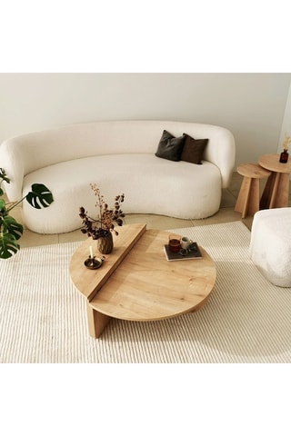 Table basse en bois - 90 x 60 x 30 cm - 85 x 35 x 30 cm